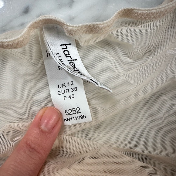 Harlequin Panache Soria Elegant Lace Embroidered Lingerie Set 34F M - Picture 12 of 13